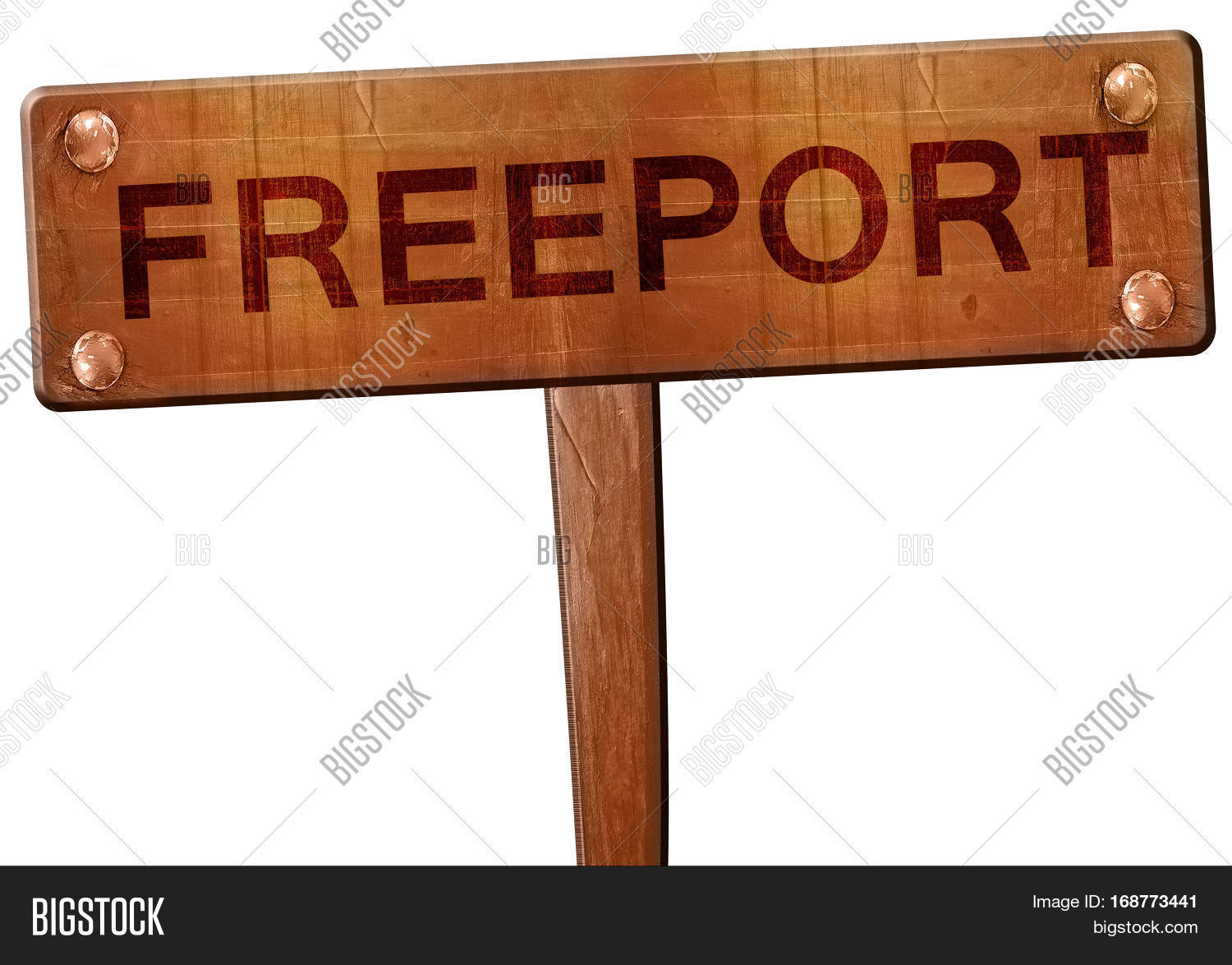 Freeport Road Sign, 3D Image & Photo (Free Trial) Bigstock