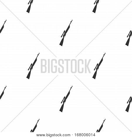 Rifle sniper gun icon cartoon. Single weapon icon from the big ammunition, arms cartoon.