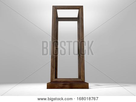 Glass Display Case Verticle
