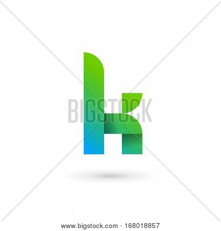 Letter K Ribbon Logo Icon Design Template Elements