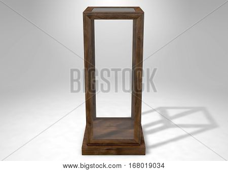 Glass Display Case Verticle