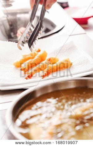 Tempura shrimps