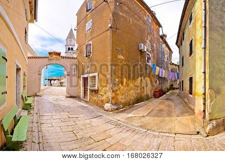 Town Of Visnjan Old Stone Street View