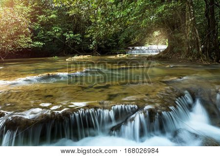 View of Ta Kean Thong Waterfall at Kanchanaburi ProvinceThailand
