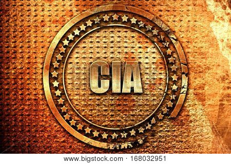 cia, 3D rendering, grunge metal stamp