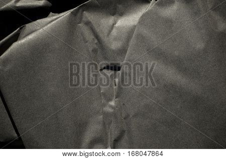 Thick Black Paper Folded