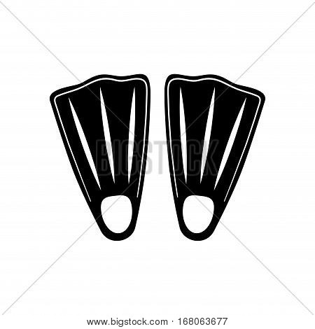 Diving fins isolated icon vector illustration graphic design