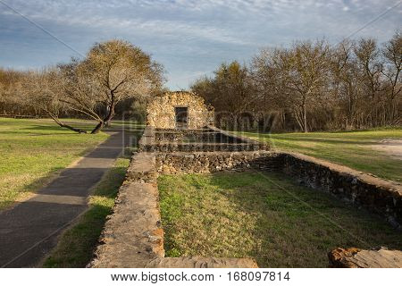 Spanish Mission Espada near San Antonio Texas.