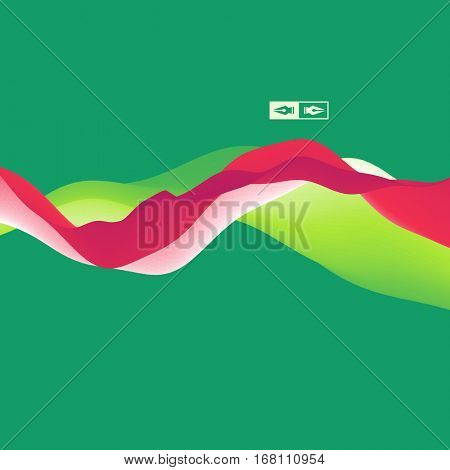 Colorful Abstract Background. Dynamic Effect. Futuristic Technology Style. Motion Vector Illustration.