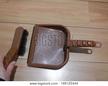 Plastic Brush And Showel For Home Cleaning