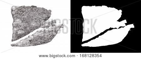 Set of peaces of crushed ice. Clipping path included.