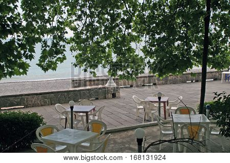 City ​​of Gagra Summer Urban Landscape