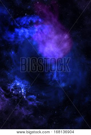 Star field in space a nebulae and a gas congestion. Elements of this image furnished by NASA .