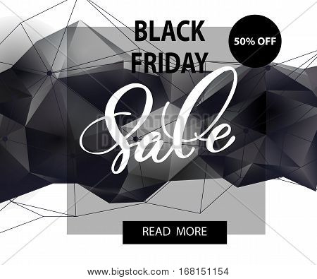 Black friday sale banner. Template Vector. EPC 10