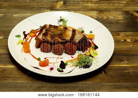 Fried Meat And Breaded Cutlet