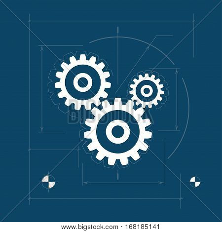 Gears, Teamwork ,Joint Effort, Team Effort, Logo Design Element