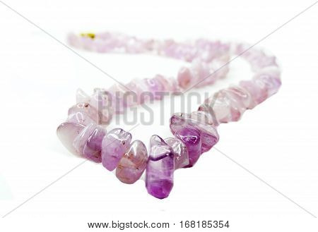 cuncite semigem beads isolated on white background