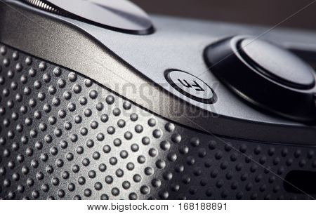 movie play Fn button on the body of modern audio-video devices