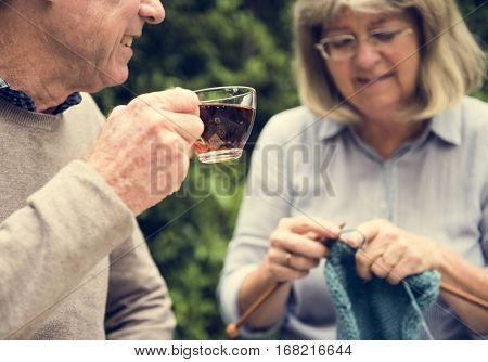 Knitting Chilling Rest Leisure Activity