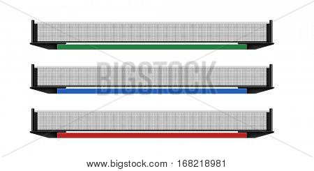 Table tennis ping-pong net vector illustration
