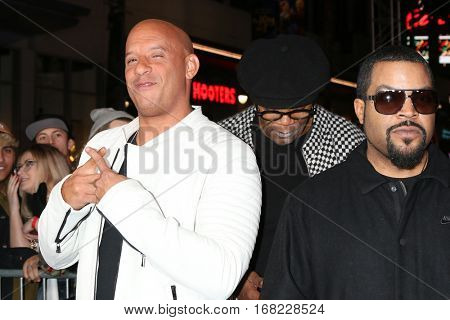 LOS ANGELES - JAN 19:  Vin Diesel, Ice Cube at the 