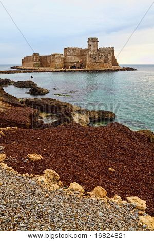 slottet i Calabrien Syditalien, le castella