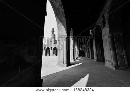 Ibn Tulun Mosque in Cairo, Egypt