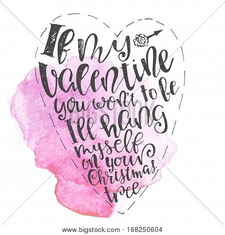 Handdrawn vector diy doodle illustration of heart filled with letters. 