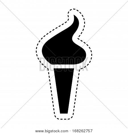 olimpic torch isolated icon vector illustration design