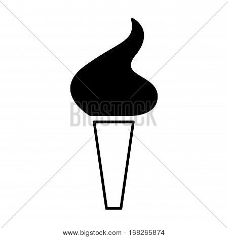 olimpic torch isolated icon vector illustration design