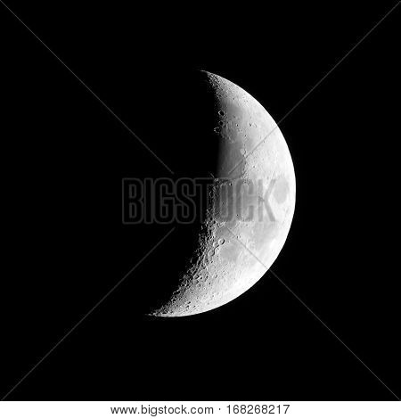 Moon on clear night. Taken in Moscow in may 2016