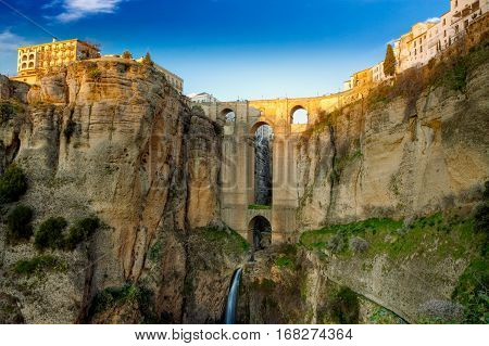 The Village Of Ronda In Andalusia, Spain.