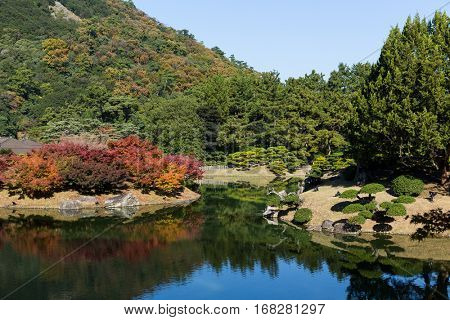 Ritsurin Garden in Autumn