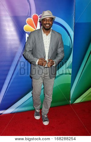 LOS ANGELES - JAN 18:  Malcolm Barrett at the NBC/Universal TCA Winter 2017 at Langham Hotel on January 18, 2017 in Pasadena, CA