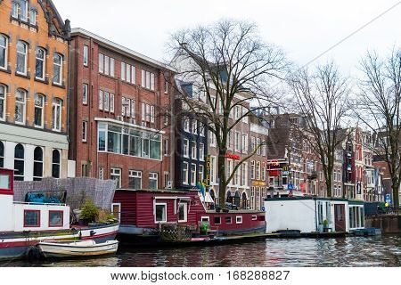 Street View In Amsterdam Historical City Center