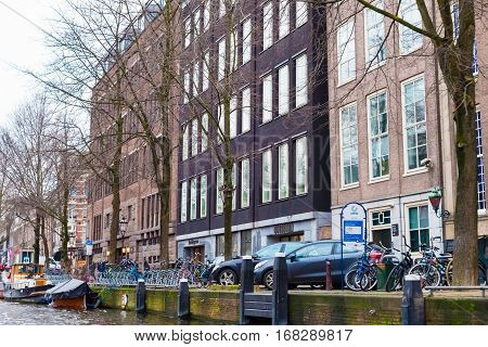 Street View In Amsterdam Historical City Center