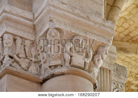 Gournay en Bray France - september 7 2016 : capitalof the Saint Hildevert collegiate church