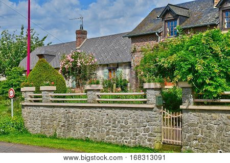 Bois Guilbert France - june 23 2016 : the village in summer