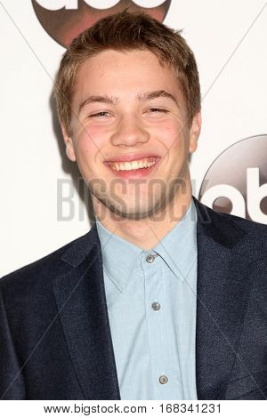 LOS ANGELES - JAN 10:  Connor Jessup at the Disney/ABC TV TCA Winter 2017 Party at Langham Hotel on January 10, 2017 in Pasadena, CA