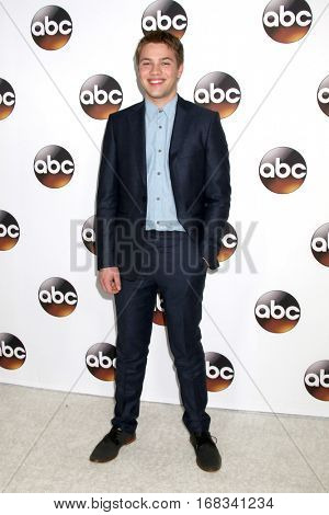 LOS ANGELES - JAN 10:  Connor Jessup at the Disney/ABC TV TCA Winter 2017 Party at Langham Hotel on January 10, 2017 in Pasadena, CA