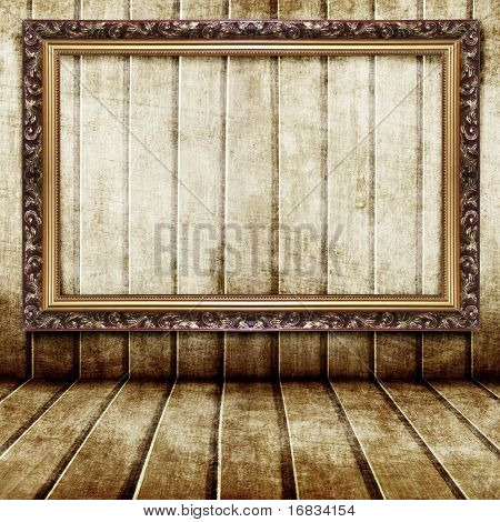 Gestell aus alten Holz-Interieur