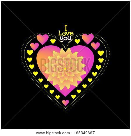 openwork lace heart card with holiday gift in the name of love