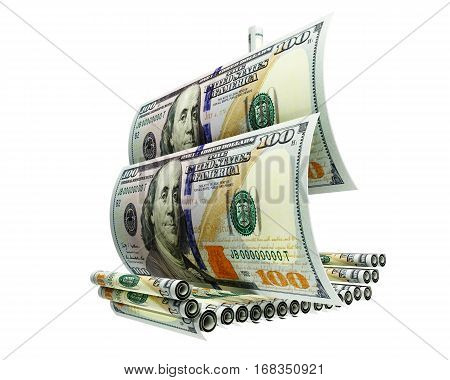 Ship from dollar paper. 100 dollars. ship with money