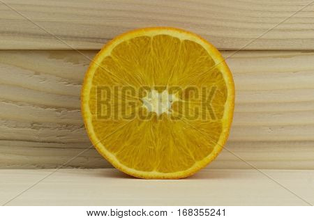 cut fresh juicy natural sour orange vitamin