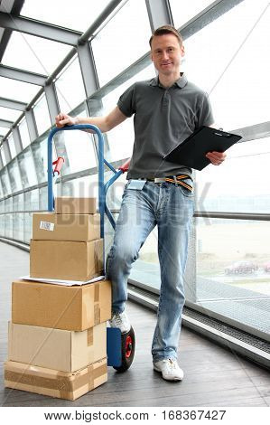 delivery guy handling your recent online order
