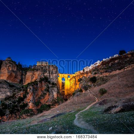 The Village Of Ronda In Andalusia, Spain.
