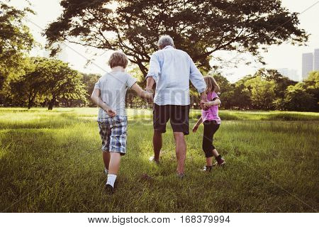 Family Generations Parenting Togetherness Relaxation Concept