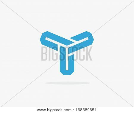 Letter Y logo  design abstract ,logo icon design template.