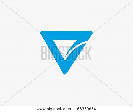 Letter V logo  design abstract ,logo icon design template.