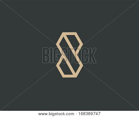 Letter S logo line design abstract , logo icon design template.